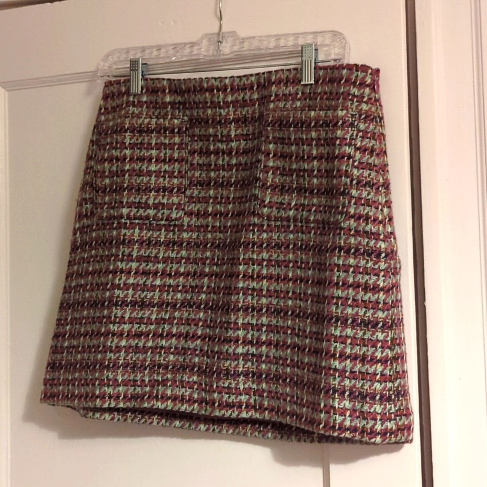Loft Sparkle Tweed Mini Skirt